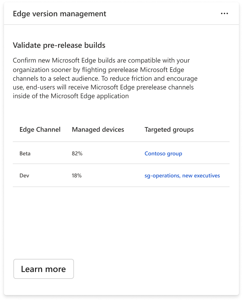 Edge version management